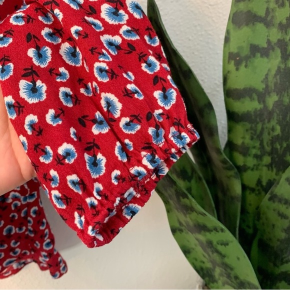 Revolve Rails 'Beaux' Floral Peplum Style Blouse, Tie Waist - Picture 8 of 10